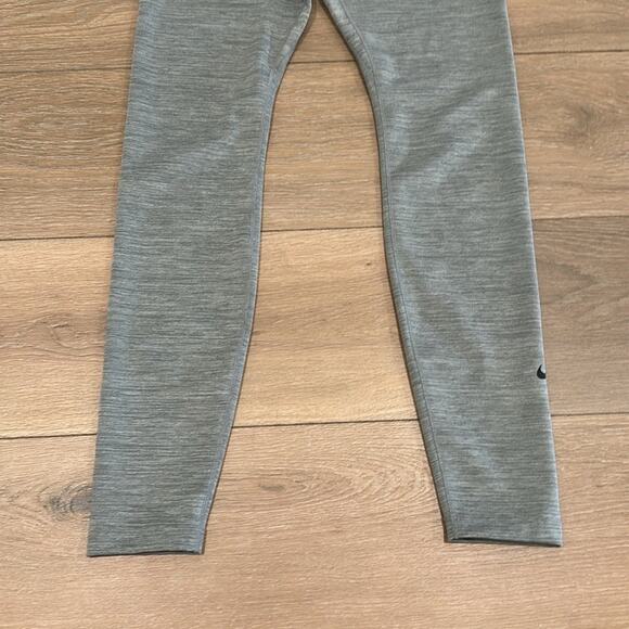 NIKE Heathered Gray One Dri-Fit Workout Running Active Legging Bottoms Size M - Picture 5 of 13